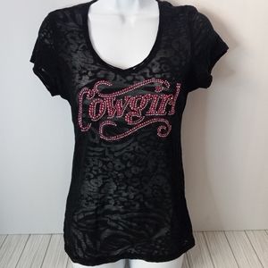 Cowgirl Hardware Rhinestone Tee